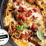 Chicken parmesan and zoodle skillet