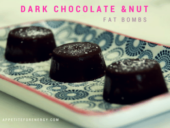 Dark chocolate & nut fat bombs