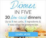 dinner-in-five ebook cover showing some mexican food
