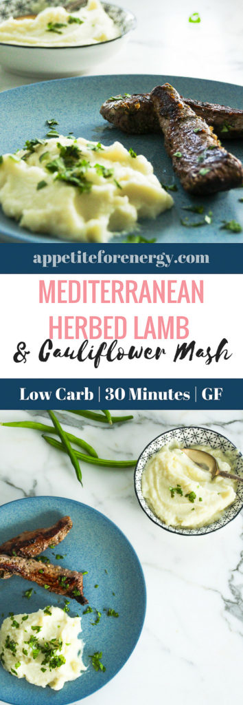 Mediterranean Herbed Lamb & Cauliflower Mash