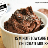 15 Minute Low-Carb Rich Chocolate Mousse. The perfect treat for ketogenic diets.