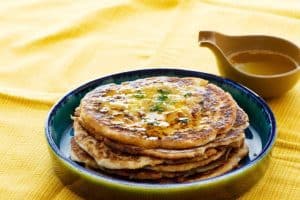 Low-Carb Naan Bread With Garlic Butter