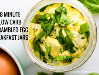 Revolutionize your mornings by shaking up a Low-Carb Scrambled Egg Breakfast Jar. Prepare the night before for a grab & go breakfast or whip up in 8 minutes flat. FOLLOW us for more 30 Minute Recipes. PIN & CLICK through to get the recipe! |Low-carb diet |ketogenic diet |keto diet |keto egg recipes| low carb diet scrambled eggs|gluten free breakfast recipes|Low carb breakfast recipe| #keto #lowcarbrecipes #ketorecipes #lowcarbdiet #scrambledeggs #easylowcarbrecipes #eggrecipes