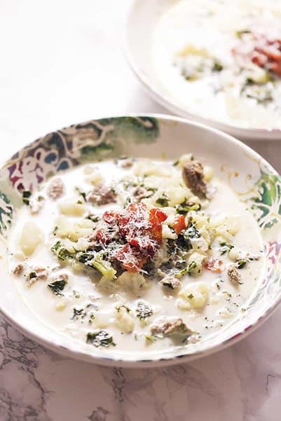 Low- Carb Zuppa Toscana Soup