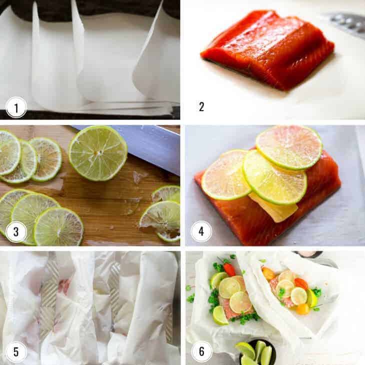 Step by step images to making Chili Lime Oven Baked salmon