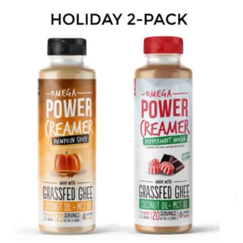Omega Power creamer Holiday Flavors